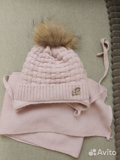 Комплект шапка, шарф