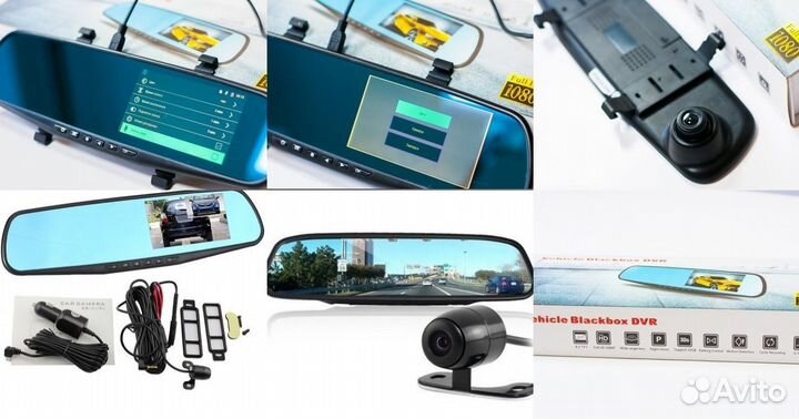 Зеркало-видеорегистратор с камерой заднего вида