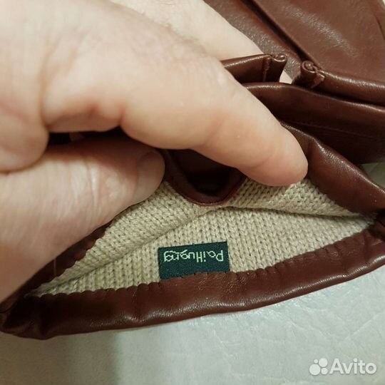 Перчатки кожаные