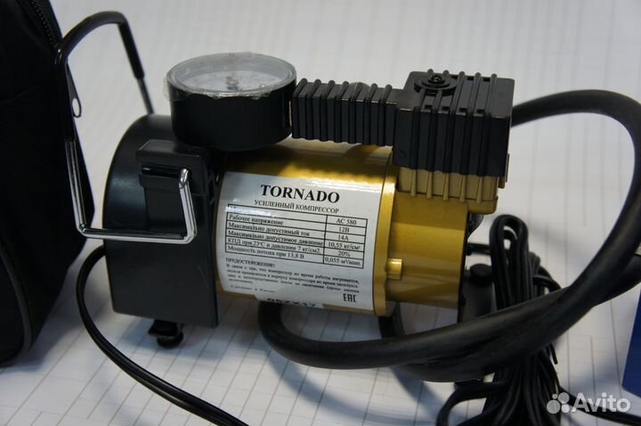 Компрессор tornado AC 580 металлический поршень