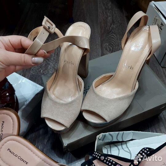 Новые босоножки пакетом 5 пар + подарок блеск