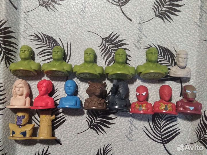 Фигурные ластики Мстители со штампами