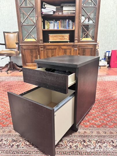 Тумбочка офисная черная