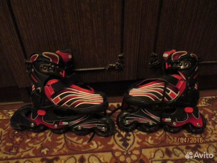 Роликовые коньки раздвижные Reaction Rainbow