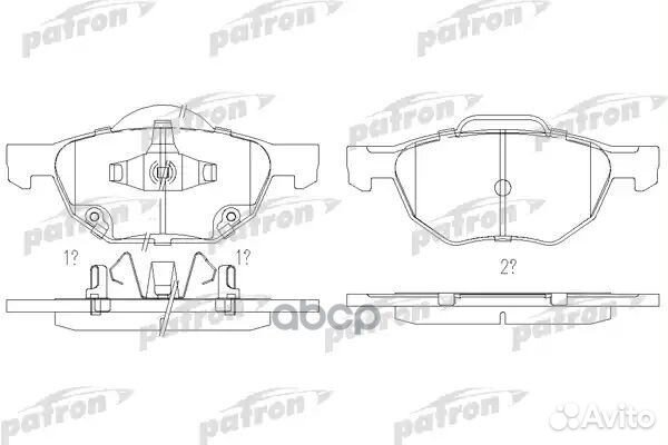 Колодки тормозные дисковые PBP1704 patron