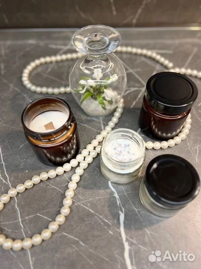 Ароматическая свеча из соевого воска ручной работы