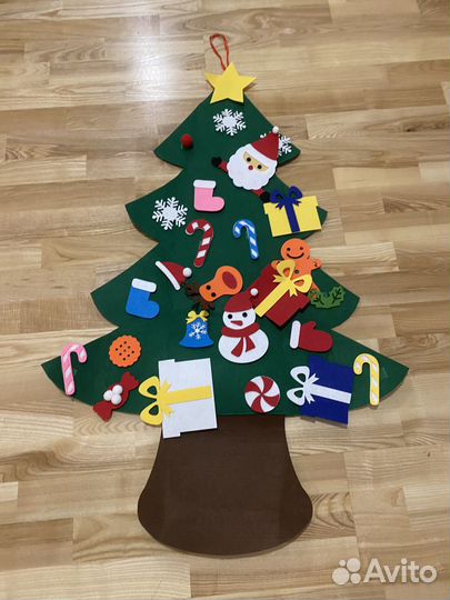 Елка из фетра