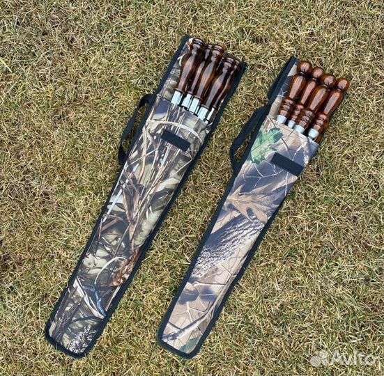 Шампура из нержавеющей стали в чехле