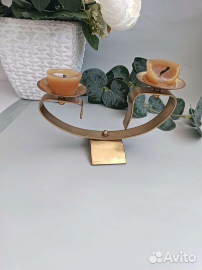 Подсвечник латунь СССР