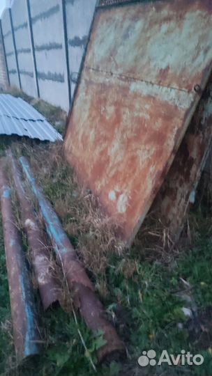 Ворота с калиткой распашные бу