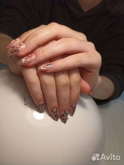 Коррекция наращённых ногтей