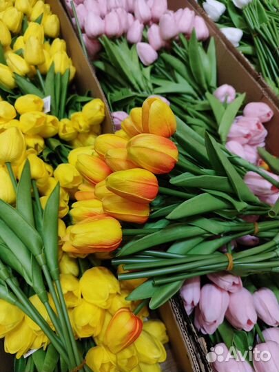 Искусственные цветы тюльпаны опт и розница