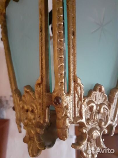 Люстра фонарь бронза СССР