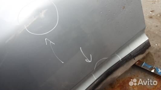 Дверь передняя левая volkswagen touareg 7L (7NT10E