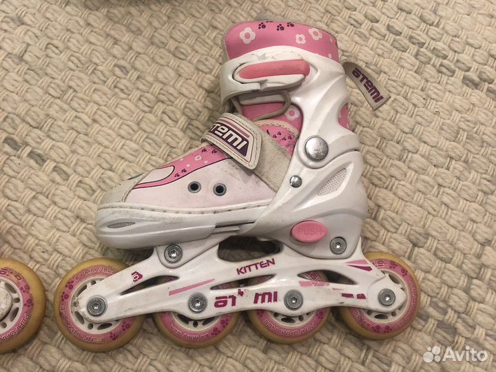 Роликовые коньки для девочки размер 27-30