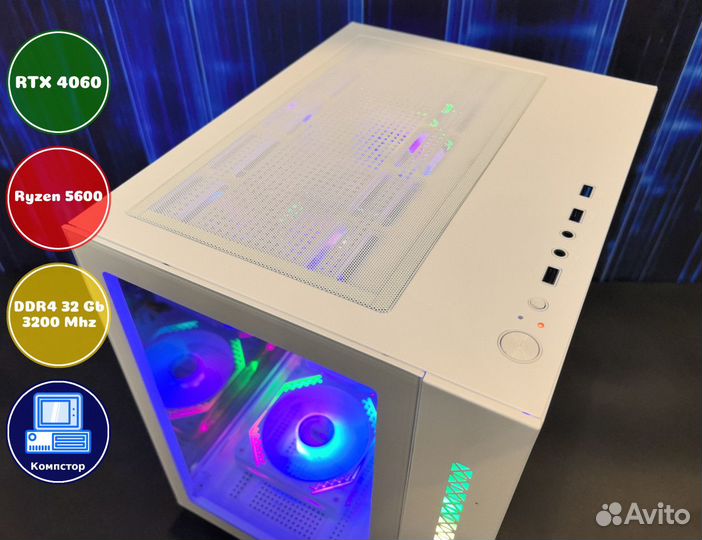 Игровая система AMD5600-RTX4060-32DDR4-IFD7623-A520