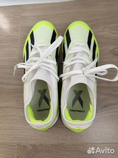 Сороконожки adidas x crazyfast оригинальные 37 р