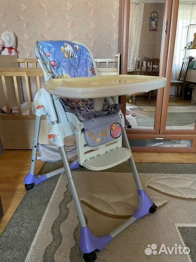 Стульчик для кормления chicco polly