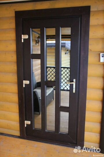 Пластиковые двери входные с установкой