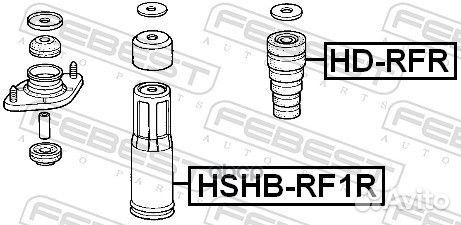 Отбойник амортизатора зад прав/лев hdrfr