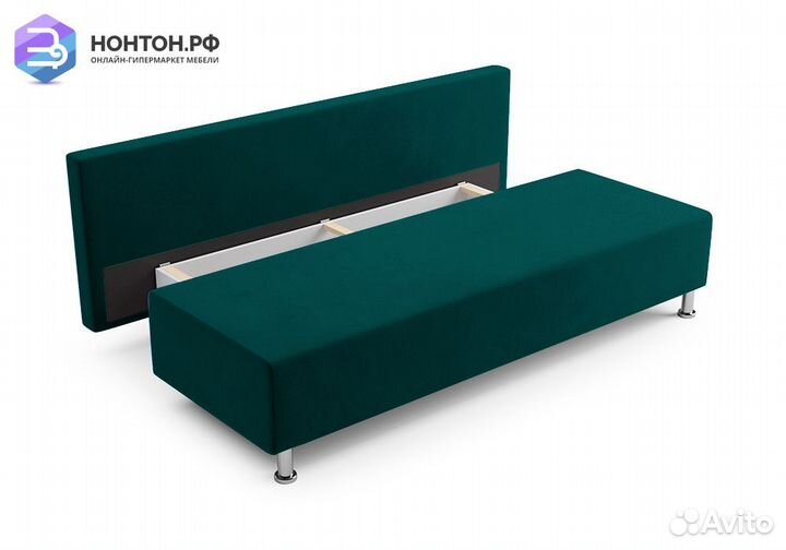 Диван еврокнижка Канна зеленый