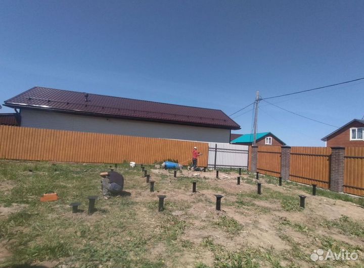 Винтовые сваи, установка винтовых свай