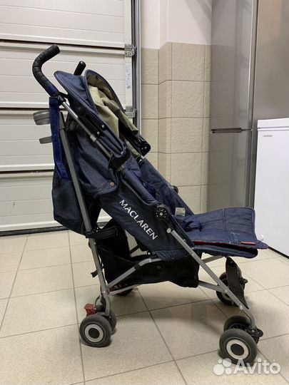 Коляска-трость Maclaren Quest Denim джинсовая