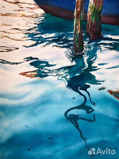 Акварельные картины вода