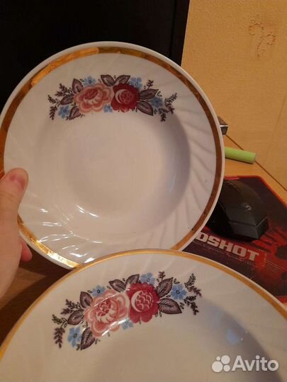 Тарелка фарфоровая СССР