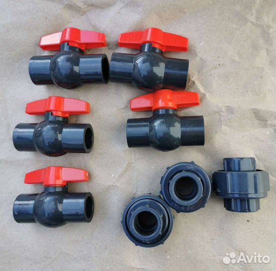 Краны pvc-u, фитинг, тройники