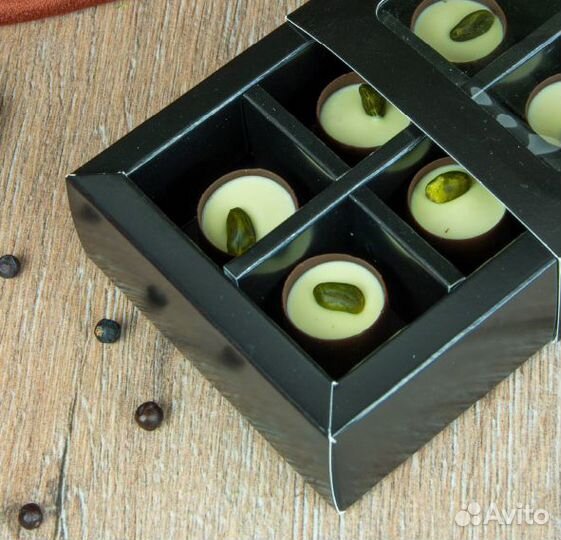 Коробочки для конфет черные