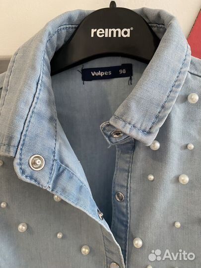 Платье джинсовое для девочки 98