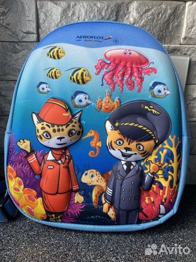 Рюкзак голубой детский новый