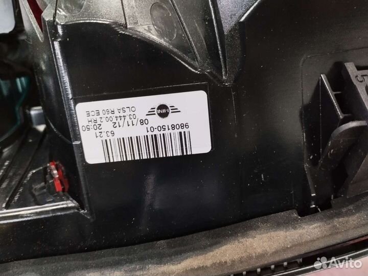 Задние фонари Mini cooper r60 countryman