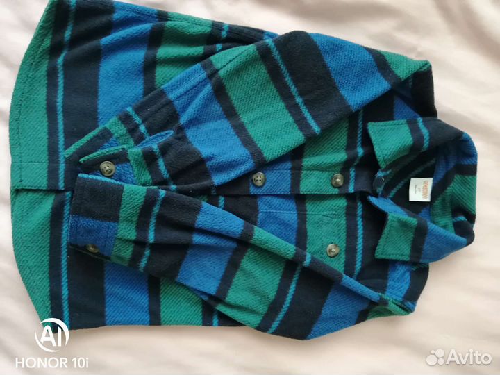 Рубашки флисовые на 2-3 года