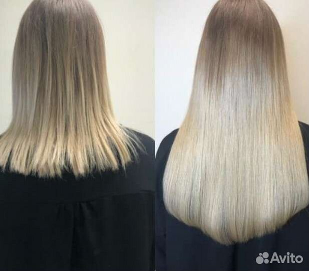 Наращивание, загущение волос