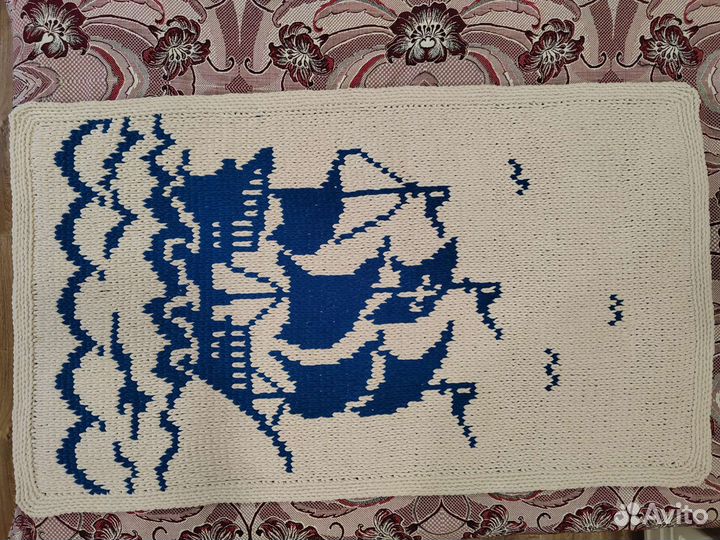 Плед детский вязаный из Alize Puffy