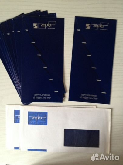 Цептер. Открытки Новогодние с конвертами