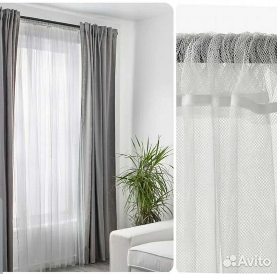 Шторы тюль IKEA лилль