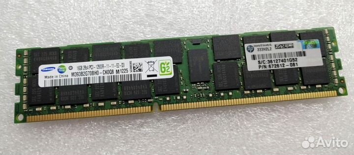 HP 16GB 2Rx4 PC3-12800R