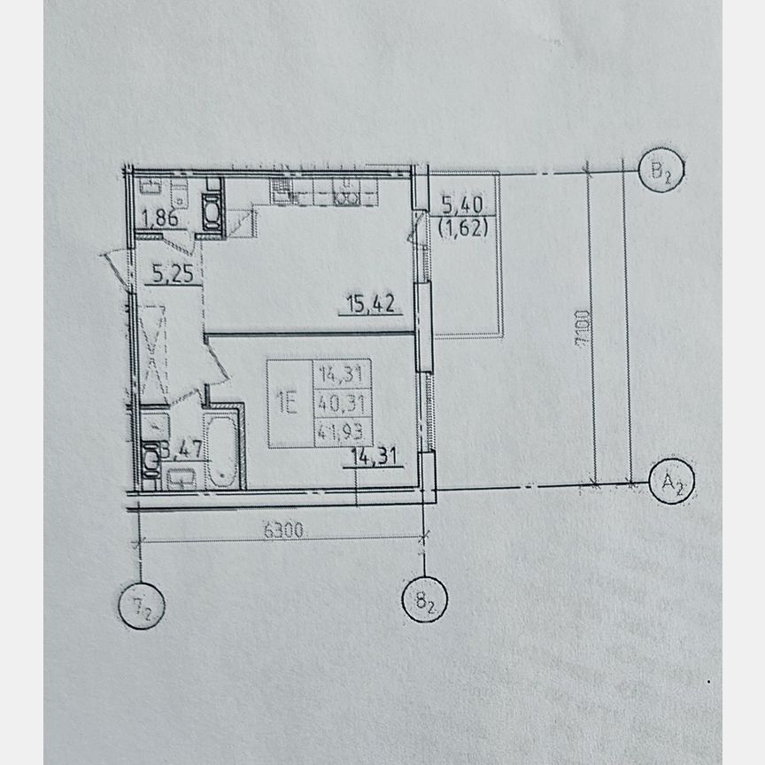 1-к. квартира, 40,3 м², 4/9 эт.
