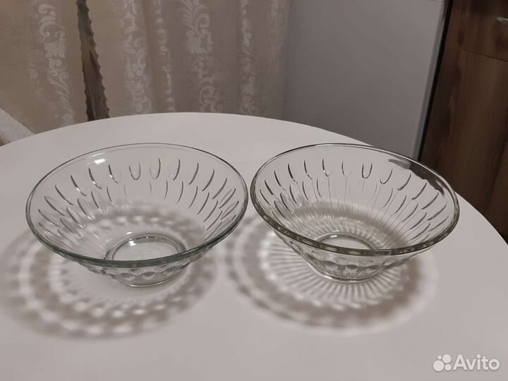 Салатник стеклянный. Винтаж. СССР