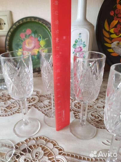 Хрустальные рюмки на ножке СССР
