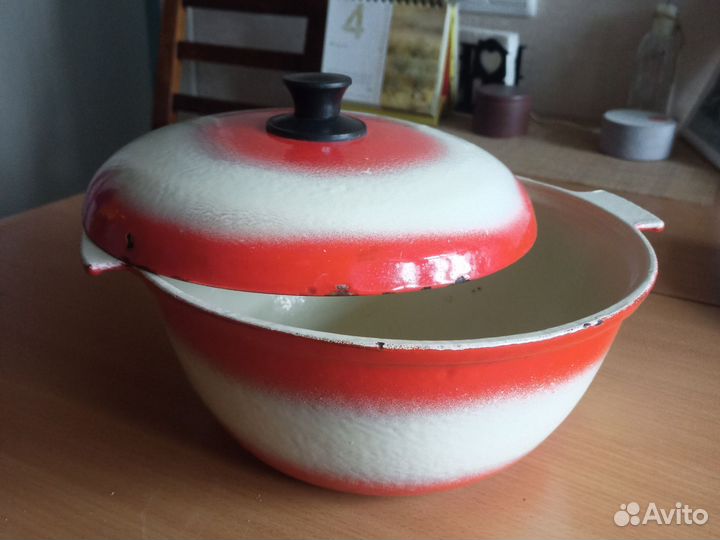 Казан чугунный эмалированный 3,5 л