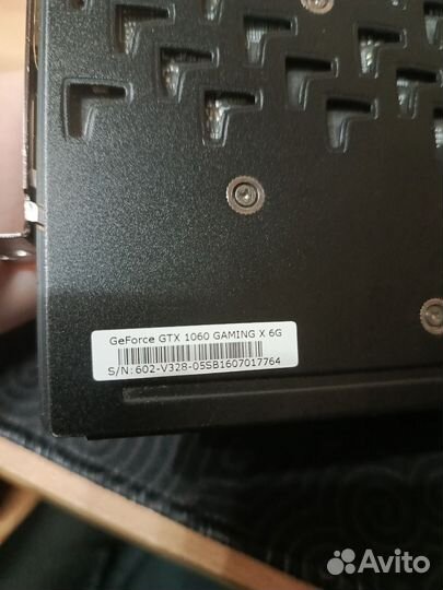 Видеокарта gtx 1060 6gb msi gaming x