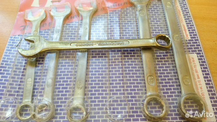 Набор комбинированных ключей 6 штук 11 - 17