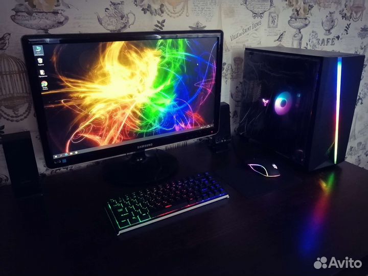 Игровой пк Intel 8ядер/16озу/GTX1070