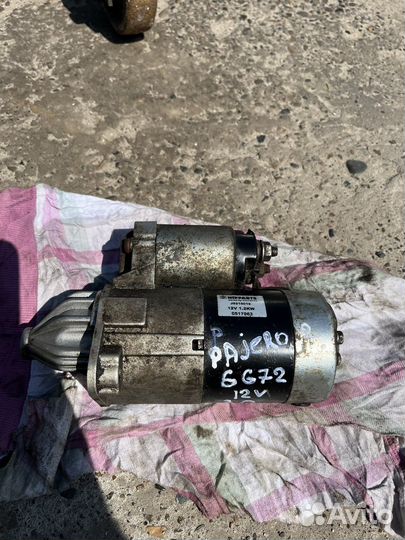 Стартер на mitsubishi pajero 2 6G72 12V АКПП
