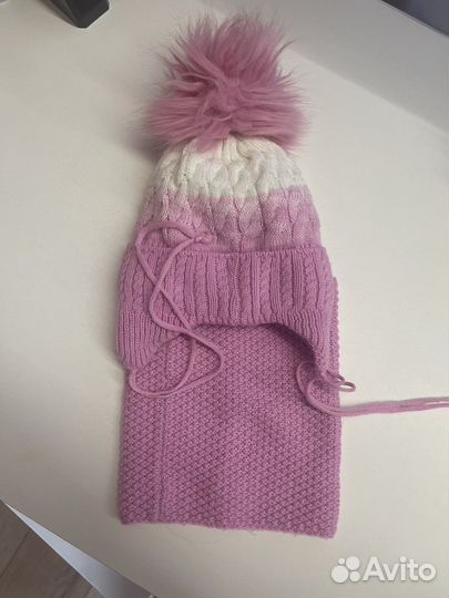 Комплект шапка и снуд детский