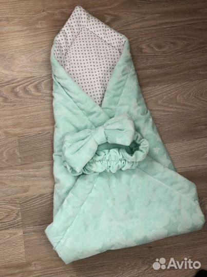 Конверт одеяло на выписку весна осень